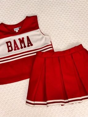 University of Alabama vintage made in the USA girl size 10 cheer set. Roll Tide.